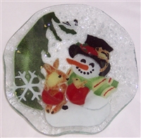 Woodland Snowman 9 inch Bowl