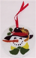 Woodland Snowman Suncatcher