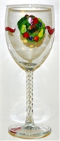 Williamsburg Wreath White Wine Glass