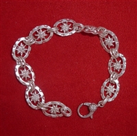 Small Double Sided Link Edelweiss Bracelet