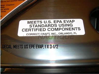 DECAL MEETS US EPE EVAP 1 X 3-1/2