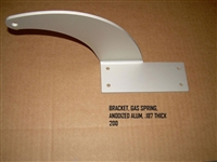 BRACKET GAS SPRING ANODIZED ALUM .187 THICK