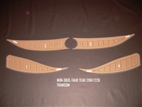 Faux Teak Non Skid Pads For Nautique 216V/226 Transom - 110062