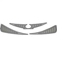 NON-SKID TITANIUM 210 TRANSOM W/OVAL 110067