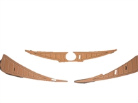 NON-SKID FAUX TEAK 210 TRANSOM W/ROUND 110068