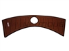 NON-SKID FAUX TEAK 230 TRANSOM W/ROUND 110076