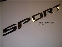 DECAL CHROMAX "SPORT" 3" X 33.16"