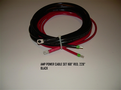 AMP POWER CABLE SET 168   RED 228   BLACK 120022