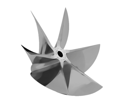 CNC Cleaver pro finished 6 blade sterndrive propeller