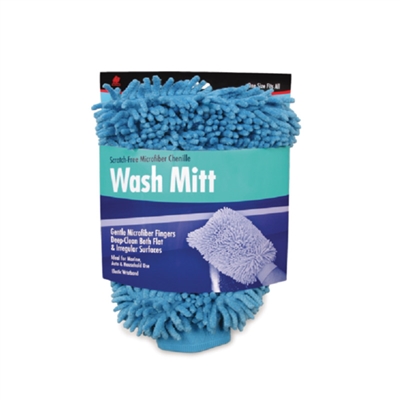 Buffalo Microfiber Blue Chenille Wash Mitt