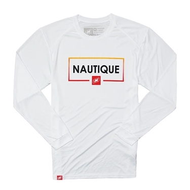 Nautique Gear Frame LS Performance Tee - White