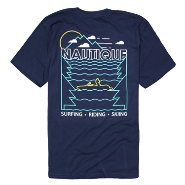 Nautique Gear Mesa Wave Tee - Navy