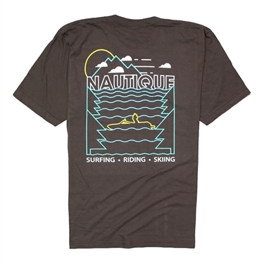 Nautique Gear Mesa Wave Tee - Brown