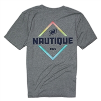 Nautique Gear Diamond Tee - Heather Grey