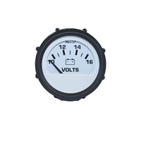 VOLTMETER, FARIA REPLACEMENT FOR VDO WHITE (FOR 1990 TO 1993 NAUTIQUES) - S8935