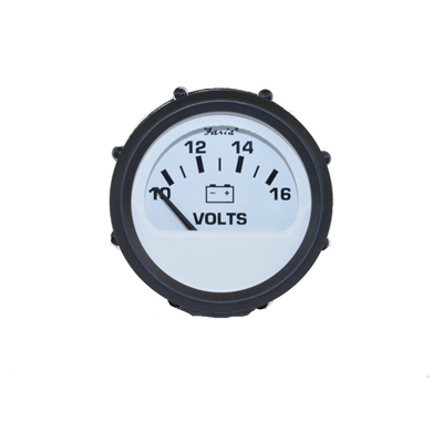 VOLTMETER, FARIA REPLACEMENT FOR VDO WHITE (FOR 1990 TO 1993 NAUTIQUES) - S8935