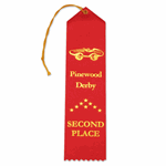Second Place Pinewood Derby&reg; Ribbon