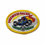 Oval Pinewood Racer Patch