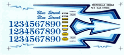 Blue Streak Decal - PD 9