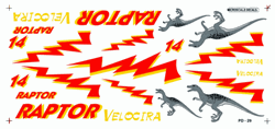 Raptor Velocira Decal - PD 29