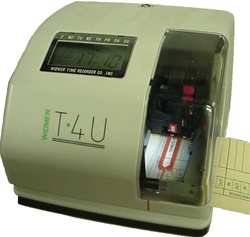 Widmer T-4U Electronic Time Clock / Time Stamp