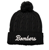 Bombers Fastpitch Pom-Pom Black Beanie