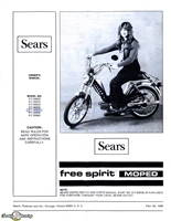 Sears Free Spirit Moped Owners Manual