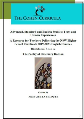 The Cohen Curricula: Texts and Human Experiences: The Poetry of Rosemary Dobson