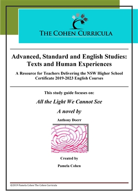 The Cohen Curricula: Texts and Human Experiences: ALL THE LIGHT WE CANNOT SEE by Anthony Doerr