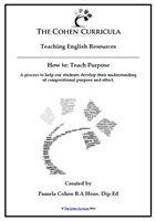 THE COHEN CURRICULA TEACHING RESOURCE:HOW TO TEACH PURPOSE