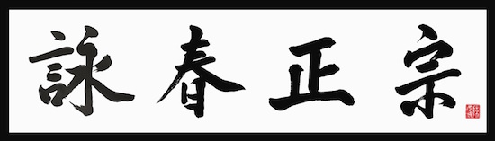 Sam Chan - Hand Painted Original Wing Chun Scroll