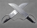 Wing Chun Butterfly Swords - Premium Line - Hybrid 12" Blade - 440C LG  - Blunt