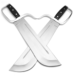 Wing Chun Butterfly Swords - Domination Line v4 Lightweight- Chopper 12 inch D2 - Hollow Grind - Sharp