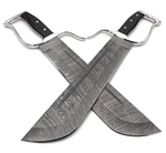 Wing Chun Butterfly Swords - TOMB WARRIOR v6 - Chopper 13 Twist Storm Damascus