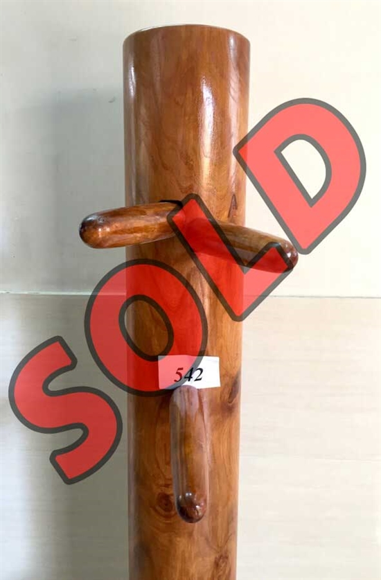 Buick Yip - Temple Pillar Wood Wing Chun Wooden Dummy -  Mook Yan Jong 542