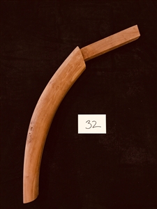 WOODEN DUMMY LEG: MasterPath - Solid TEAK Leg 32