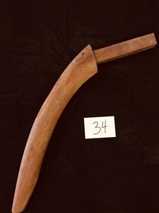 WOODEN DUMMY LEG: MasterPath - Solid TEAK Leg 34