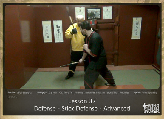 DOWNLOAD: Sifu Fernandez - WingTchunDo - Lesson 37 - Defense - Stick Defense - Advanced