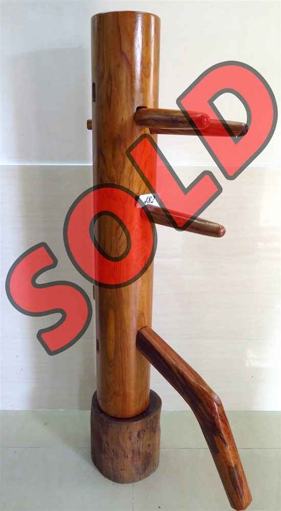 Buick Yip - Temple Pillar Wood Wing Chun Wooden Dummy -  Mook Yan Jong 482