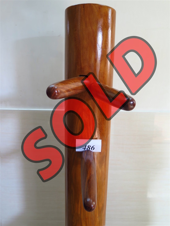 Buick Yip - Temple Pillar Wood Wing Chun Wooden Dummy -  Mook Yan Jong 486