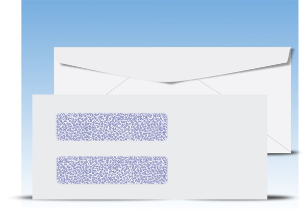 #10 Double Window Envelopes - Regular Gum Seal, # 14010