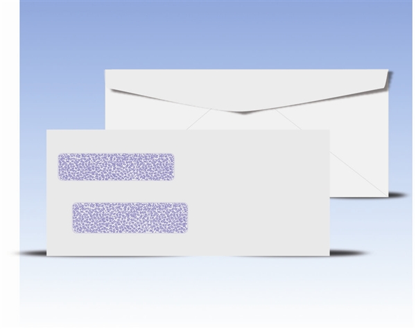 #10 Double Window Envelopes - Regular Gum Seal, # 14025