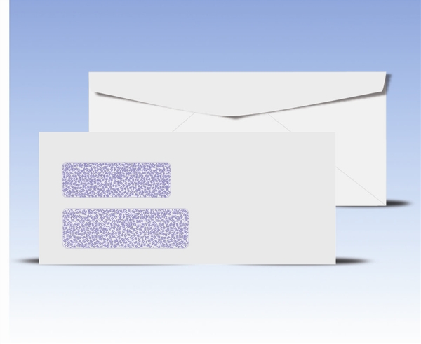 #10 Double Window Envelopes - Regular Gum Seal, # 14030