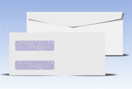 #10 Double Window Envelopes - Regular Gum Seal, # 14035