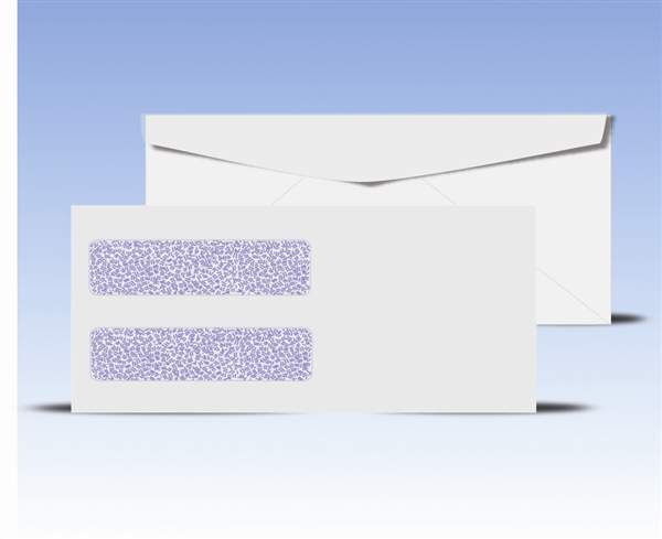 #10 Double Window Envelopes - Regular Gum Seal, # 14065