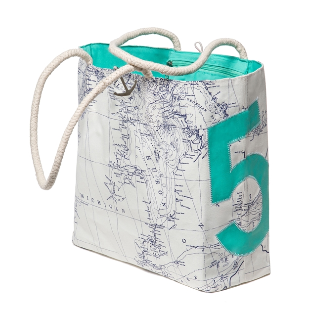 Green Great Lakes Sailbag #5 Tote