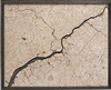 Philadelphia Topographic Art:  Real Wood Decorative Map | Driftwood Grey Frame