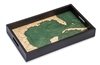 Gulf of Mexico Nautical Real Wood Map Decorative Serving Tray