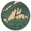 Martha's Vineyard Real Wood Decorative Clock