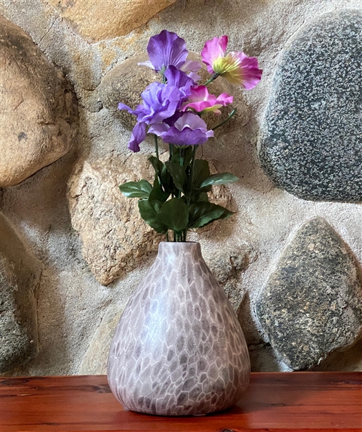 Petoskey Stone Ceramic Medium Tear Drop Vase